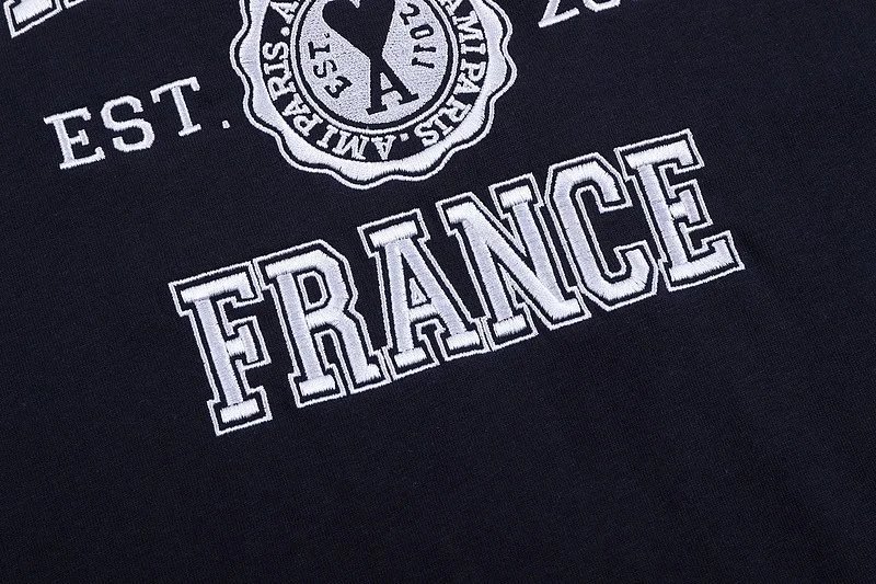 Ami Paris Collegiate Navy T-Shirt - 30