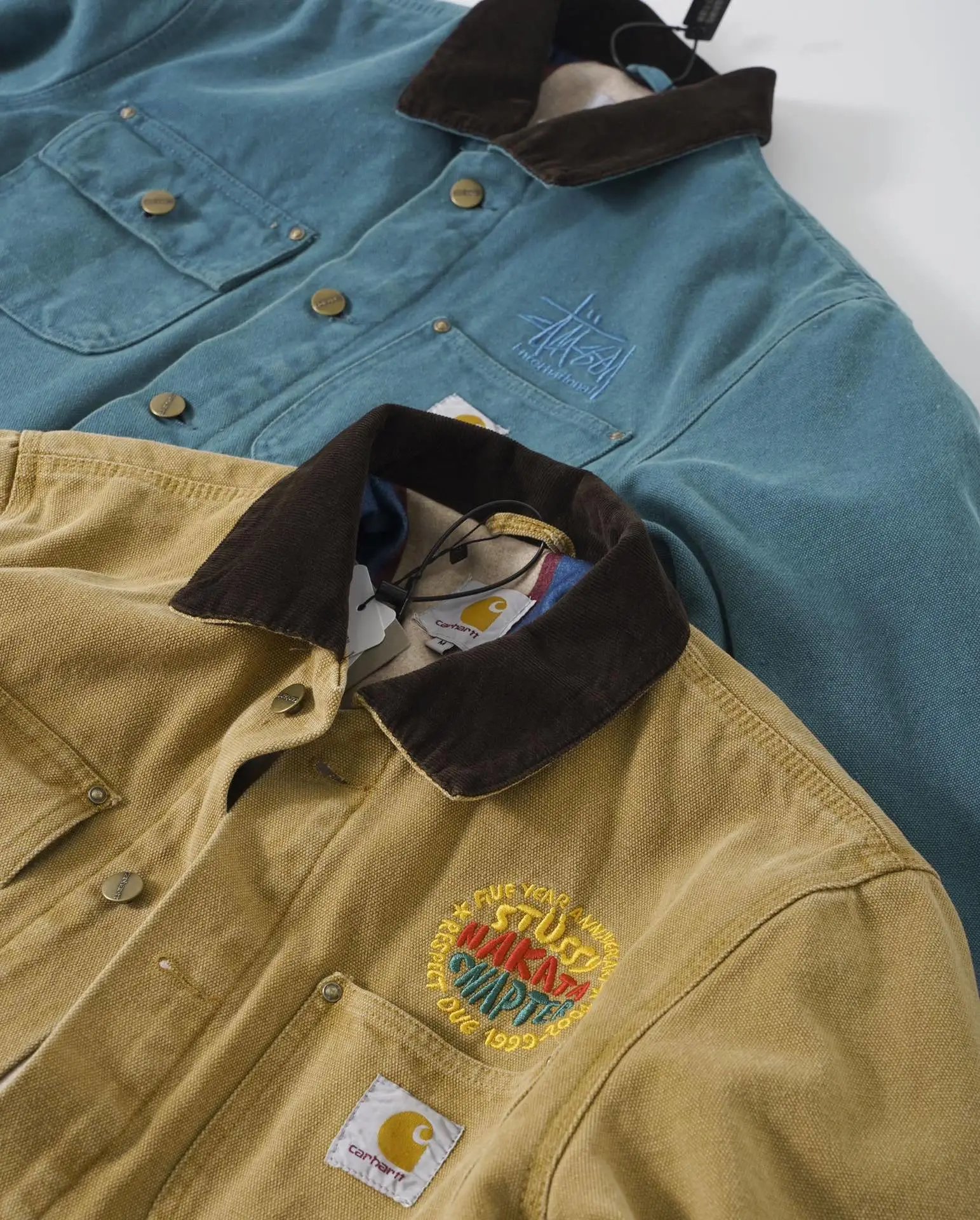 Carhartt WIP x Stüssy Work Jacket Beige Outerwear - 8
