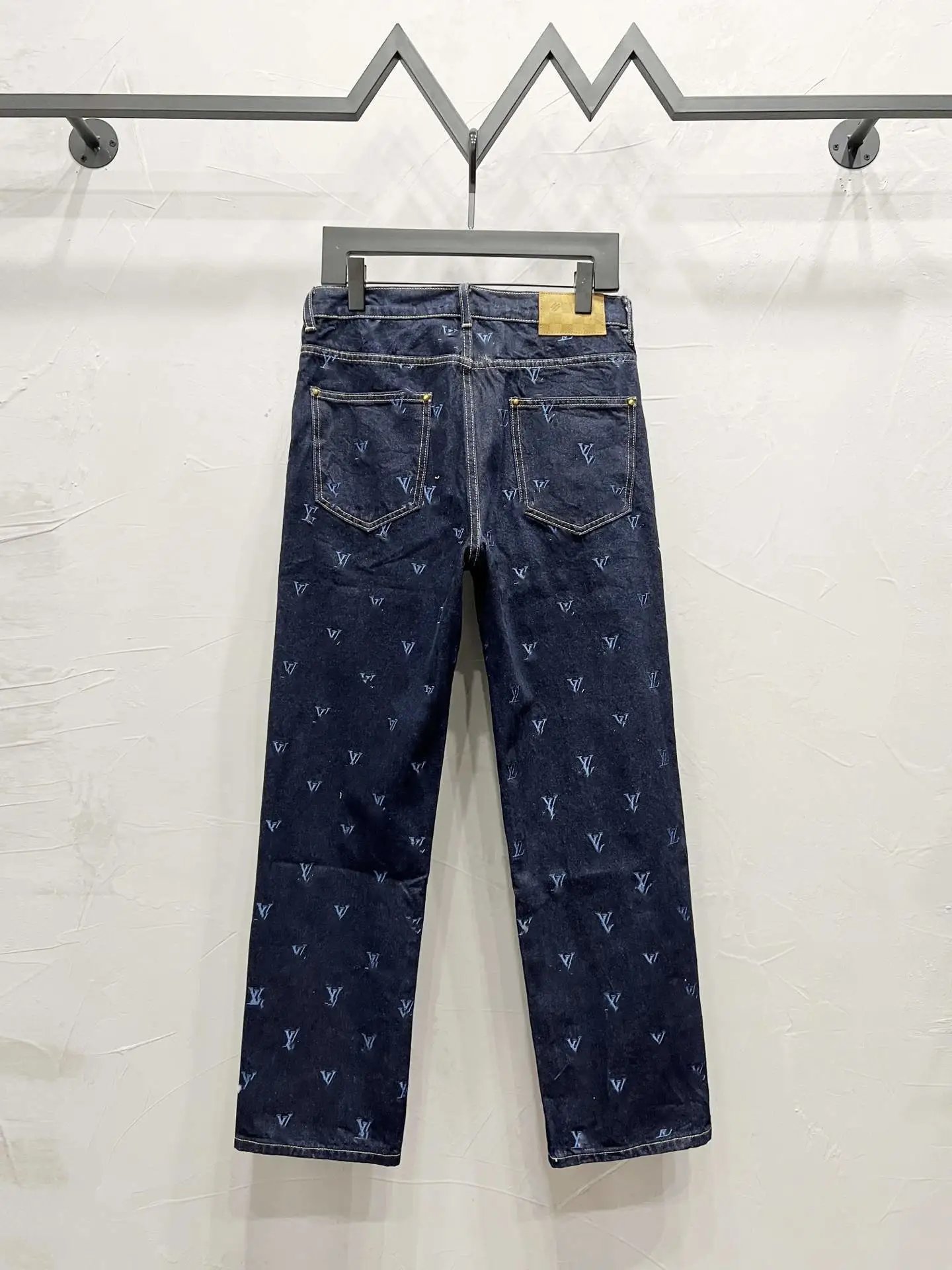 Balenciaga Pixelated Patchwork Jeans Blue Multicolor - 17
