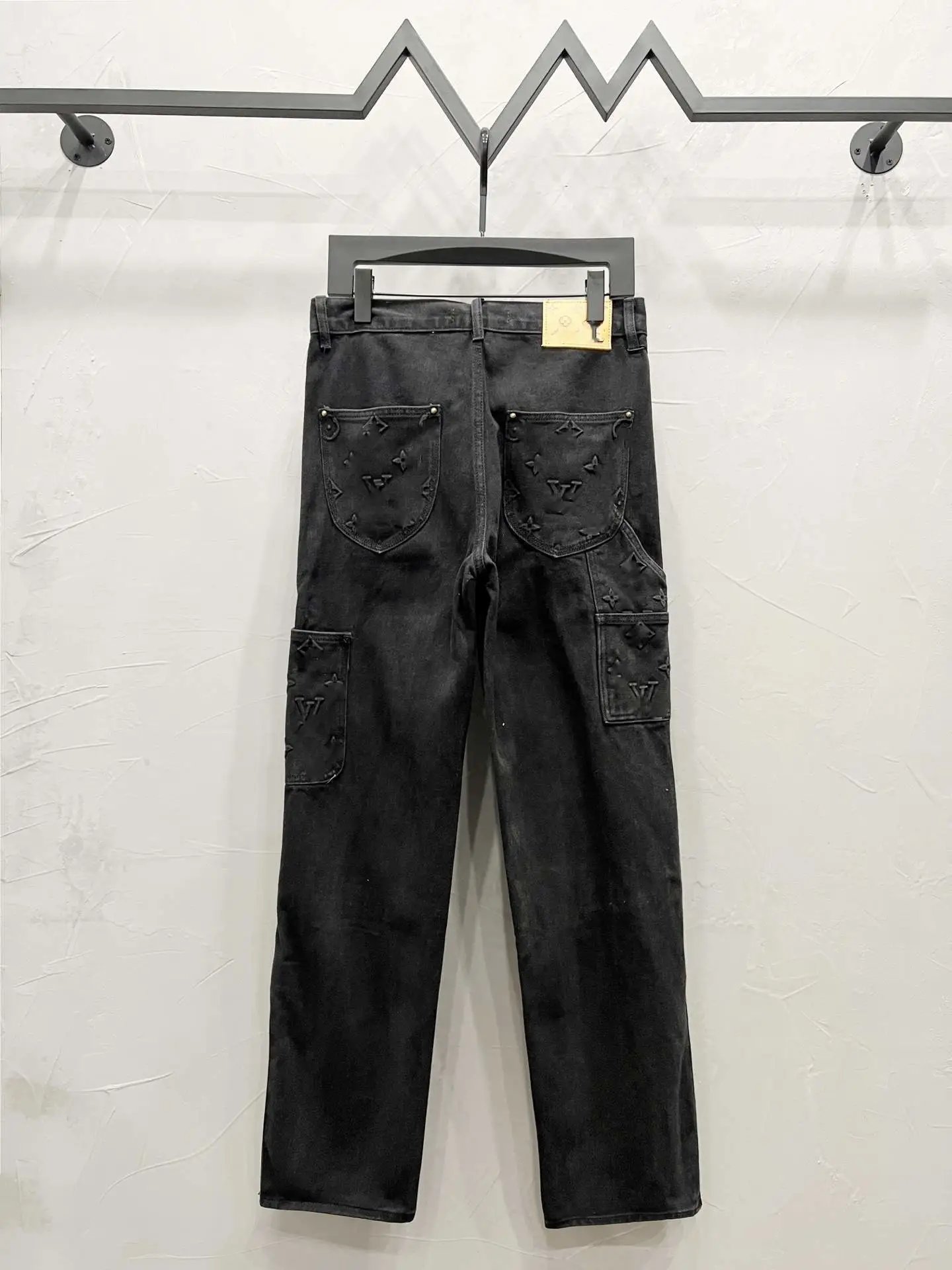 Balenciaga Pixelated Patchwork Jeans Blue Multicolor - 11