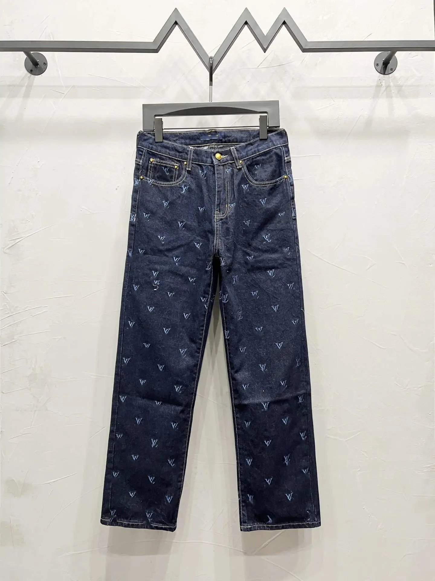 Balenciaga Pixelated Patchwork Jeans Blue Multicolor - 16