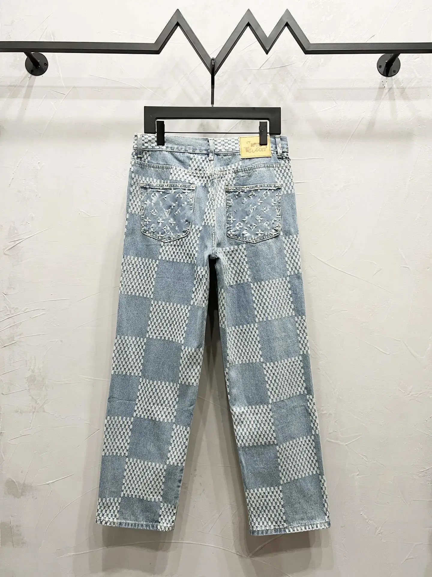 Balenciaga Pixelated Patchwork Jeans Blue Multicolor - 9