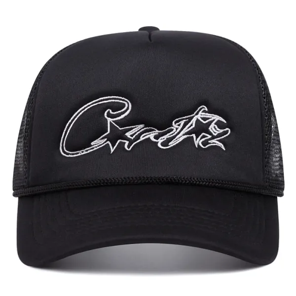 Chinatown Market Script Logo Green Trucker Hat - 7