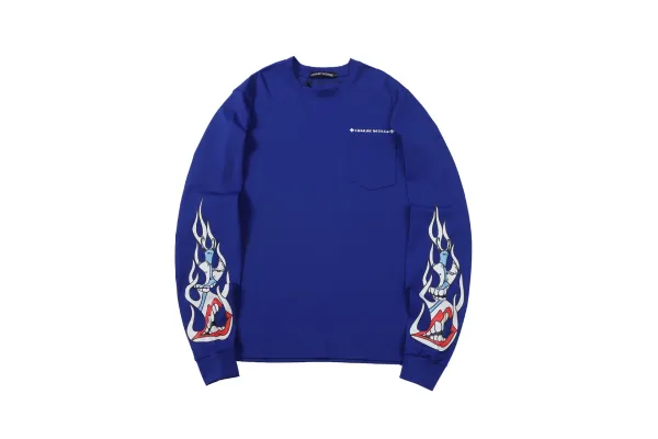 Sick Heart x Sadistic Lipstick Red Graphic Long-Sleeve Sweatshirt - 37