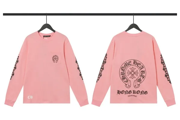 Chrome Hearts x Hong Kong Long Sleeve T-Shirt Pink - 1