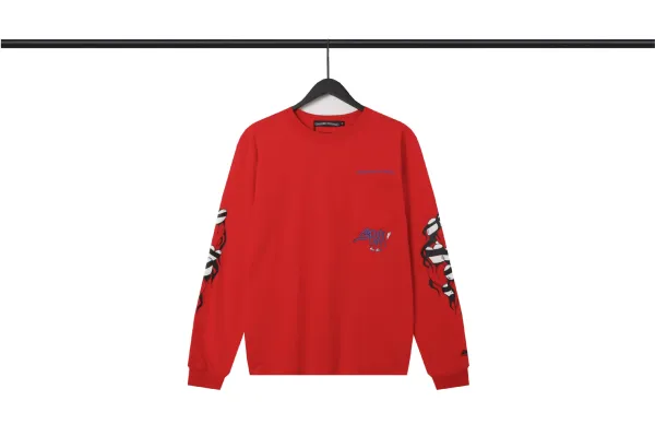 Sick Heart x Sadistic Lipstick Red Graphic Long-Sleeve Sweatshirt - 14