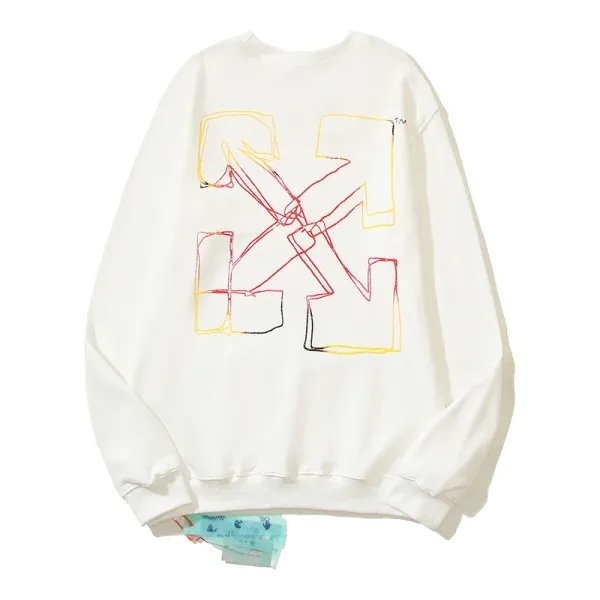 Off-White Mona Lisa Tape Red Sweatshirt - 28