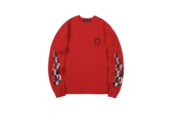 Sick Heart x Sadistic Lipstick Red Graphic Long-Sleeve Sweatshirt - 45