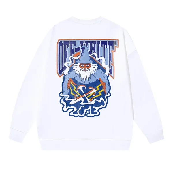 Off-White Wizard Graphic Hoodie White - 1