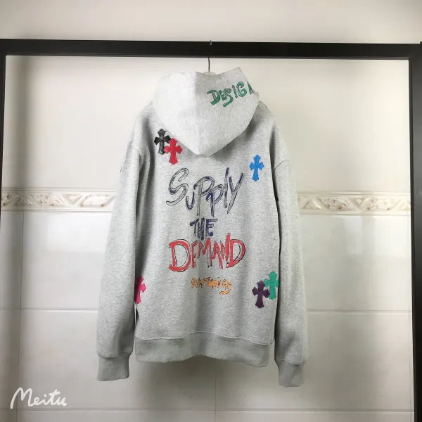 Chrome Hearts x Supply The Demand Gray Hoodie - 1