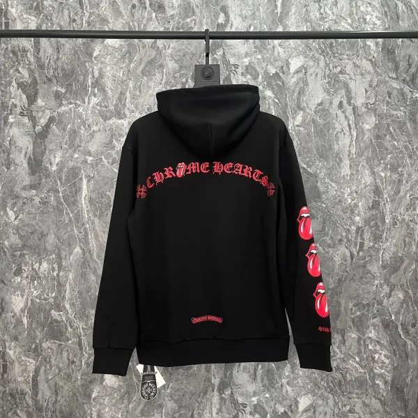 Chrome Hearts x The Rolling Stones Black Hoodie - 1