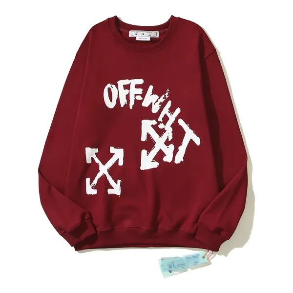 Off-White Mona Lisa Tape Red Sweatshirt - 32