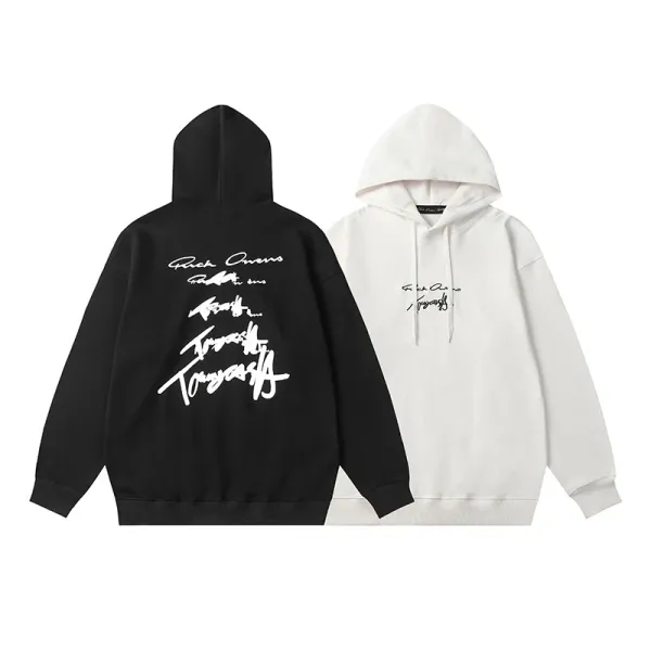 Maison Margiela Tabi Number Print White Hoodie - 41
