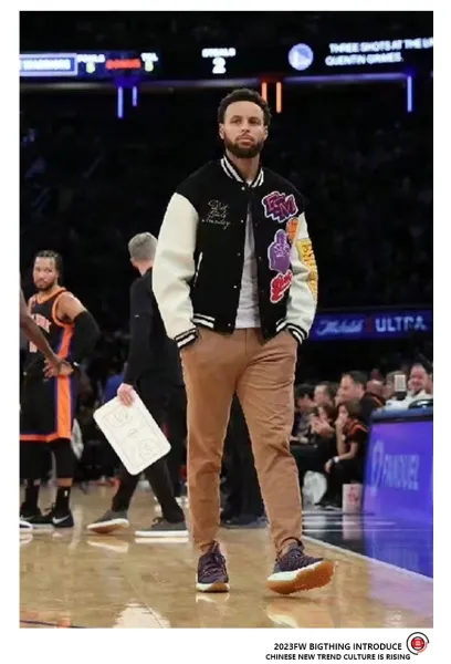 Diet Starts Monday x Unknown Brand Patchwork Varsity Jacket Black/White - 7