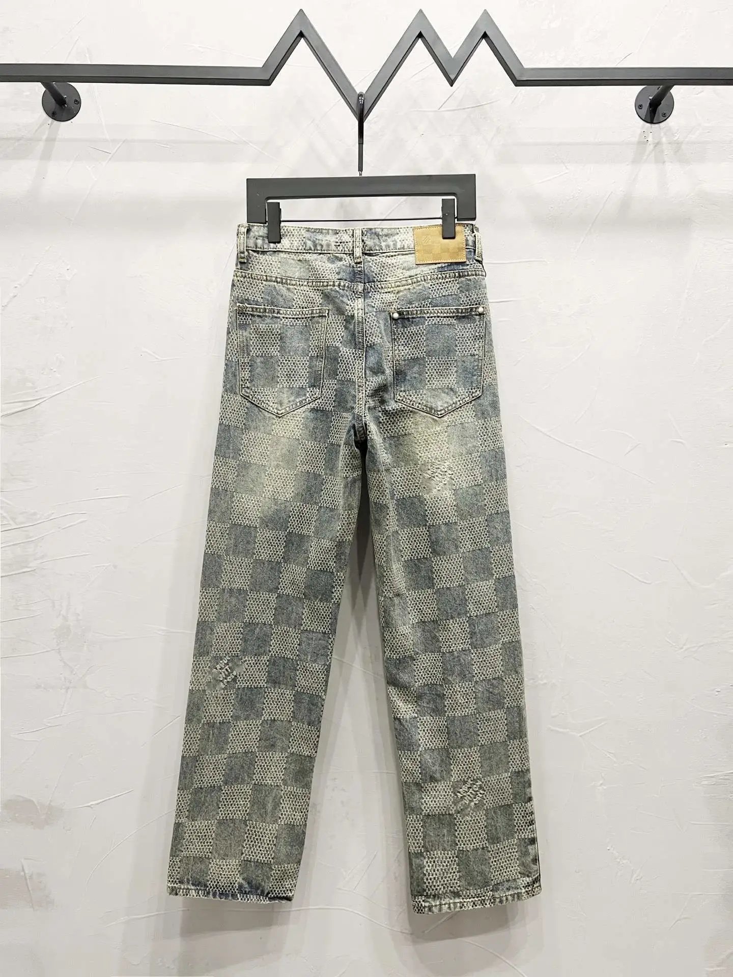 Balenciaga Pixelated Patchwork Jeans Blue Multicolor - 7