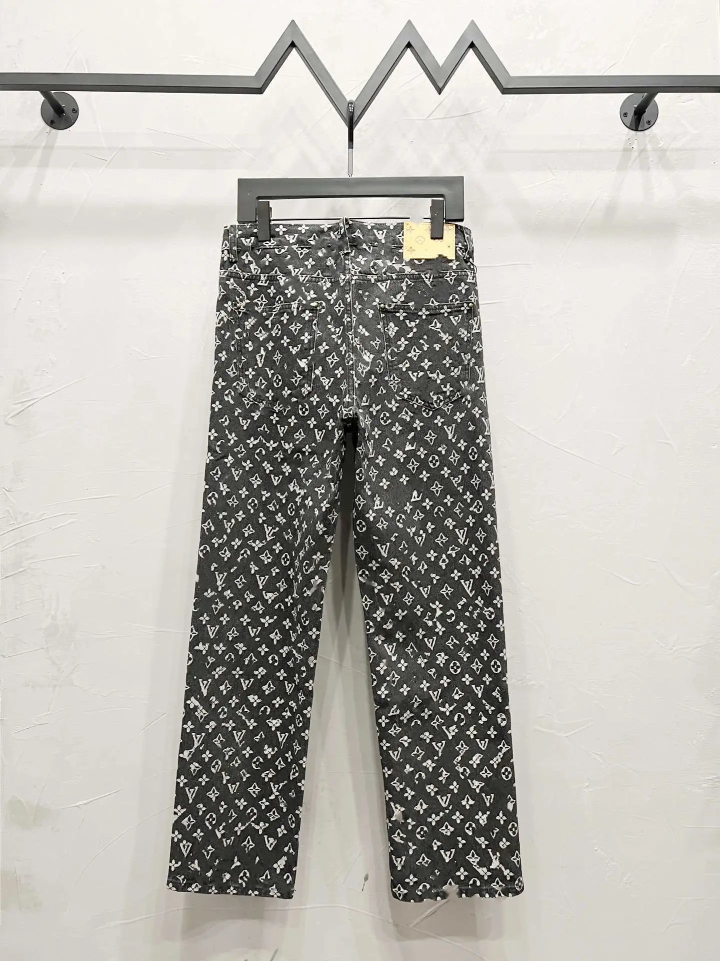 Balenciaga Pixelated Patchwork Jeans Blue Multicolor - 25