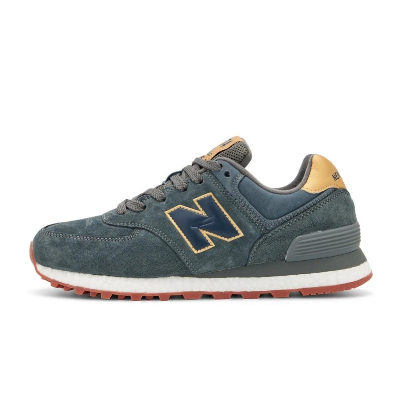 New Balance Sneakers 574 — full leather gray gold 36-44