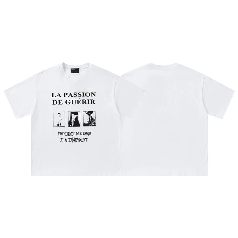 ERD Letter Print Distressed Vintage Short Sleeve T-Shirt photo 7