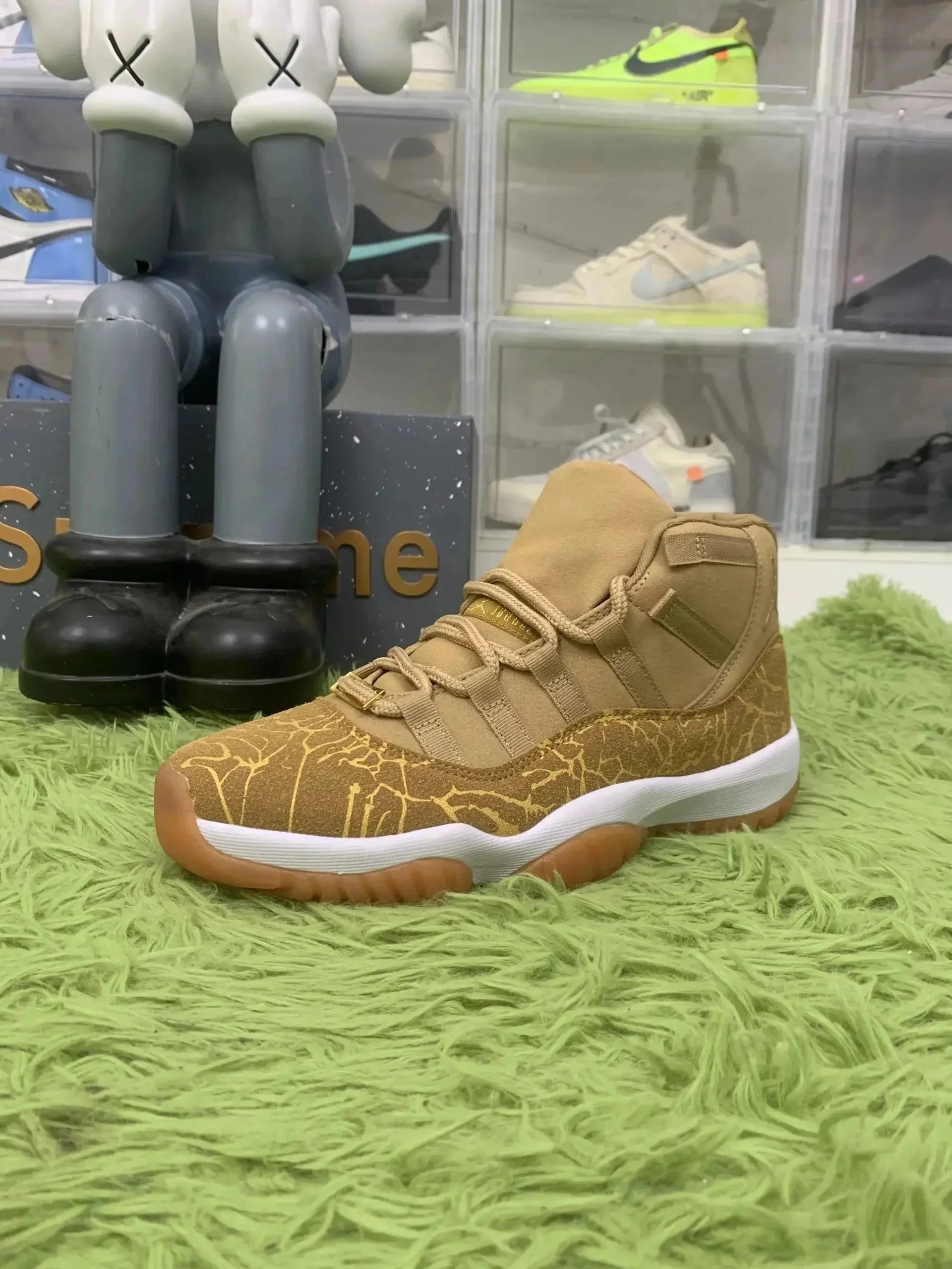 Air Jordan 11 Olive Luxe Suede
