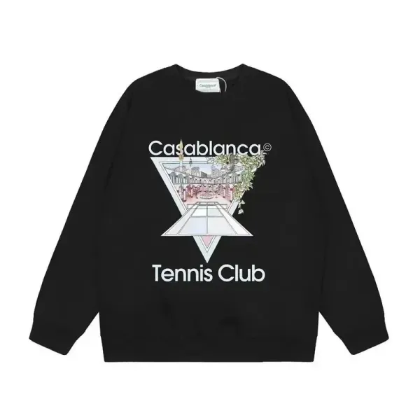 Casablanca Tennis Club Black Hoodie - 1