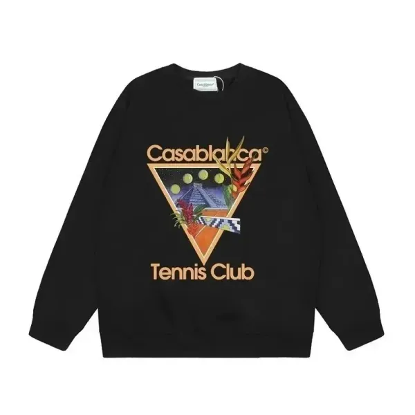 Casablanca Tennis Club Black Hoodie - 1