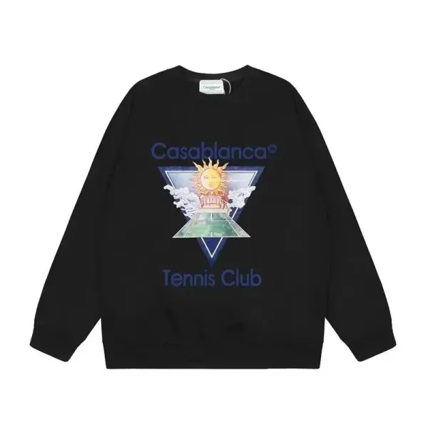 Casablanca Tennis Club Black Hoodie - 4