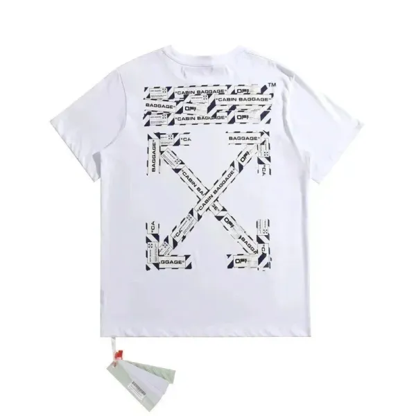 Off-White Painted Arrow Logo White T-Shirt - 10