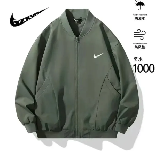 Nike Windbreaker Jacket Army Green Outerwear - 1