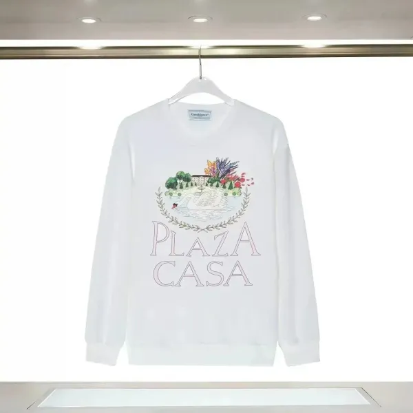 Casablanca Plaza Casa White Graphic Sweatshirt - 1