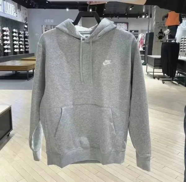 Nike Sportswear Club Fleece Hoodie Gray Hoodie - 1