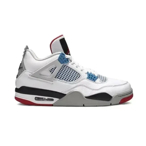Air Jordan 4 Retro White Cement Blue Sneakers - 1
