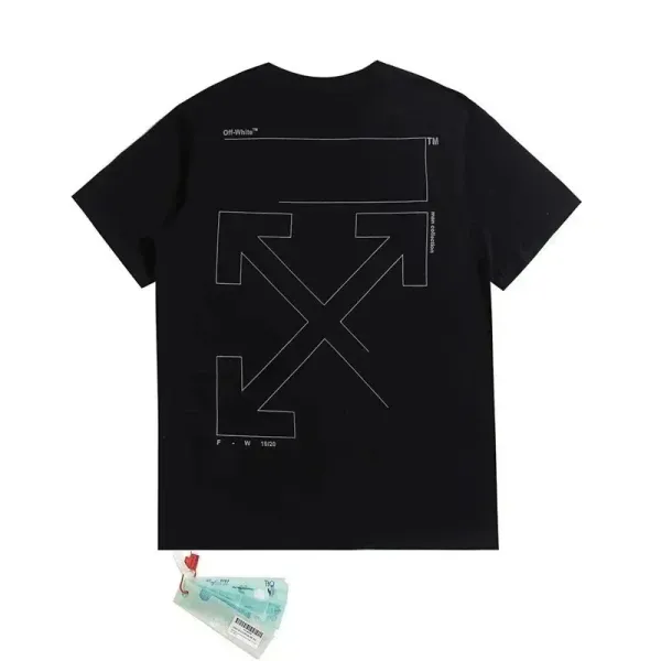Off-White Painted Arrow Logo White T-Shirt - 5