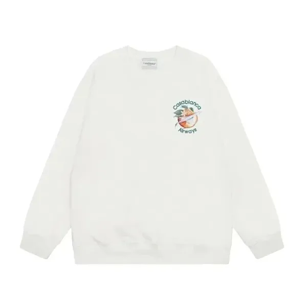 Casablanca Airways Graphic Sweatshirt White - 1