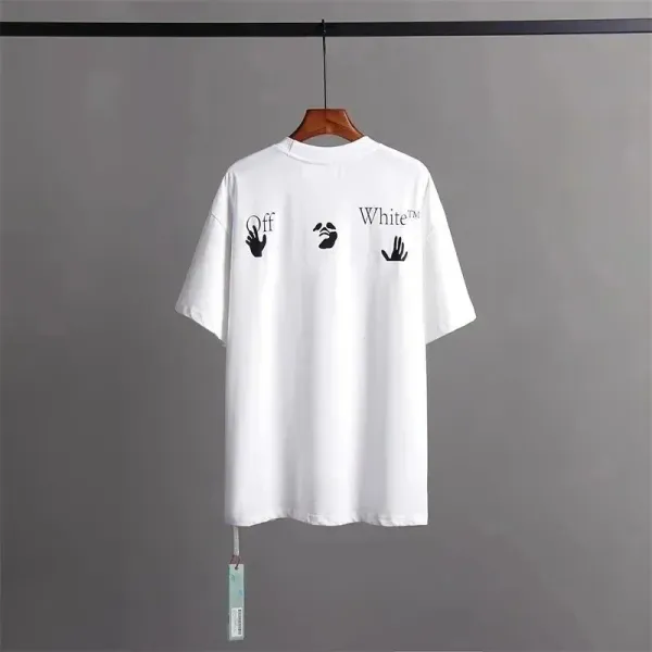 Off-White Painted Arrow Logo White T-Shirt - 6