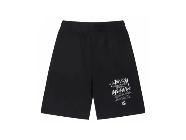 Stüssy Modern Age Graphic Shorts Black - 1