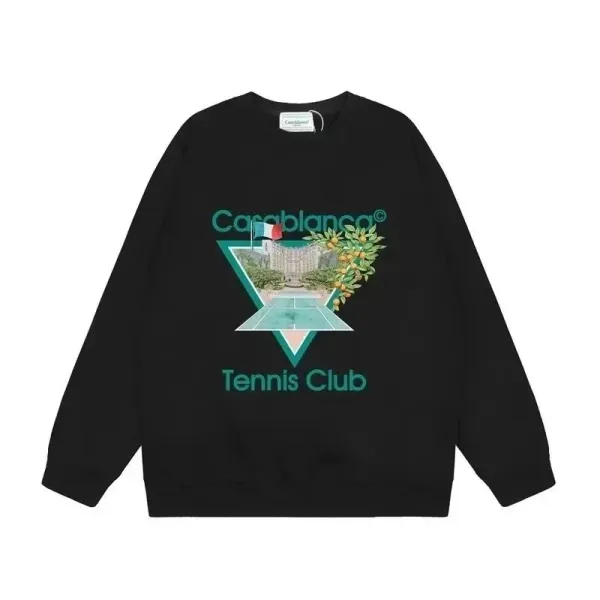 Casablanca Tennis Club Black Hoodie - 10