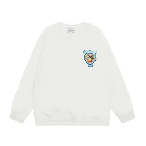 Casablanca Paris Citrus Patch White Hoodie - 1