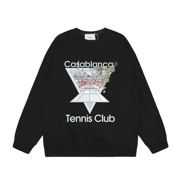 Casablanca Tennis Club Black Hoodie - 14