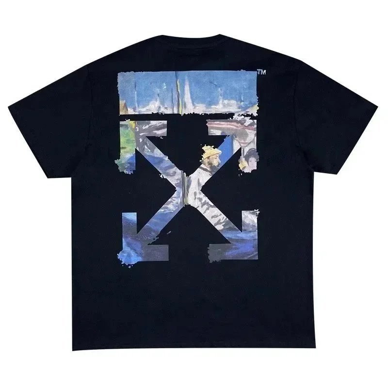 Off-White Painted Arrow Logo White T-Shirt - 8