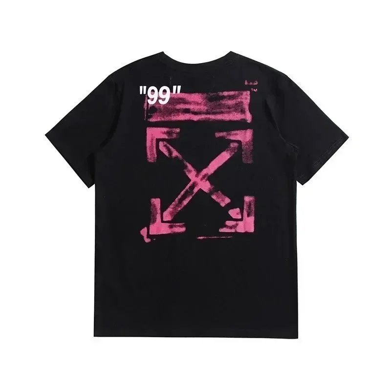 Off-White Painted Arrow Logo White T-Shirt - 3