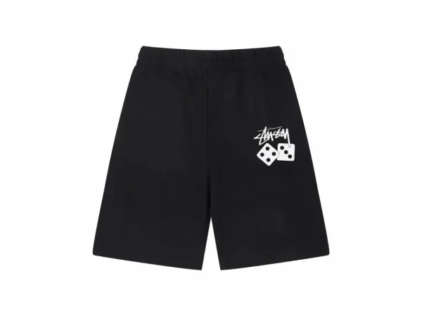 Stüssy Dice Print Sweatshorts Black - 1