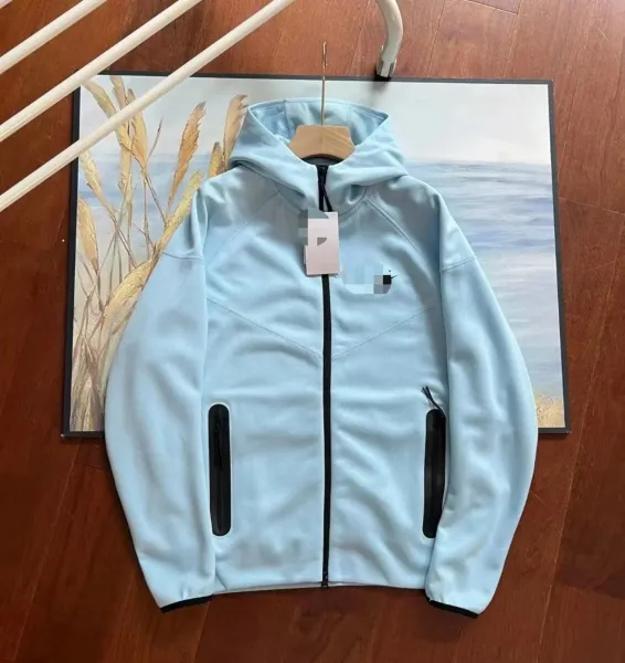 Nike Tech Fleece Hoodie Light Blue Full-Zip Hoodie - 1