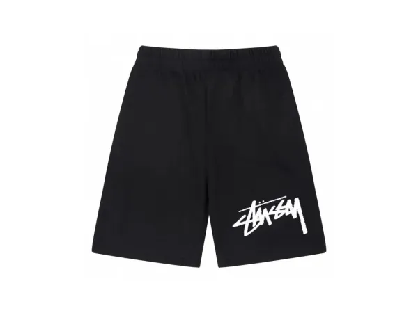 Stüssy Stock Logo Shorts Black - 1