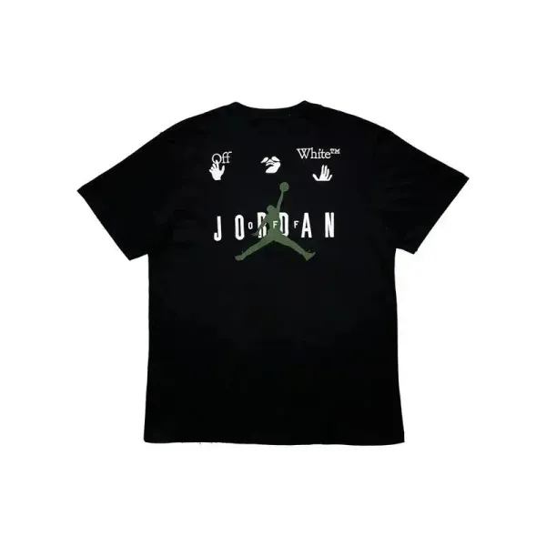 Off-White x Air Jordan Jumpman Logo Black T-Shirt - 1