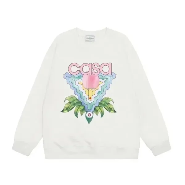 Casa x Unknown Artist Graphic Print White Hoodie - 1