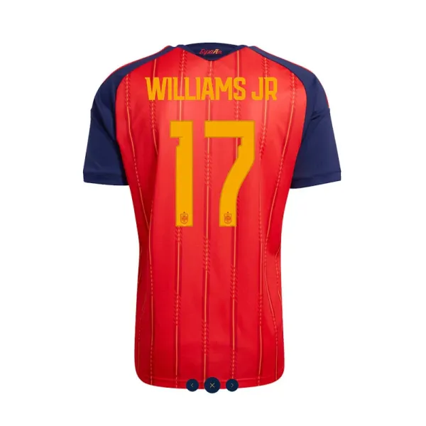 Design Spain National Team 2023 Home Jersey Williams Jr #17 Red Jersey - 1