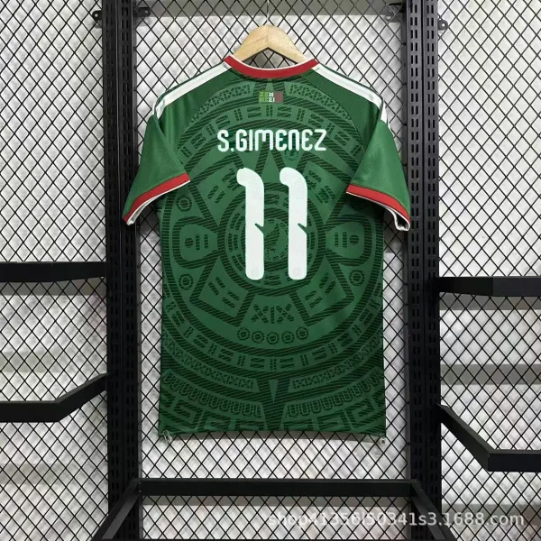 Design Mexico National Team 2022 World Cup Home Jersey Green Jersey - 1