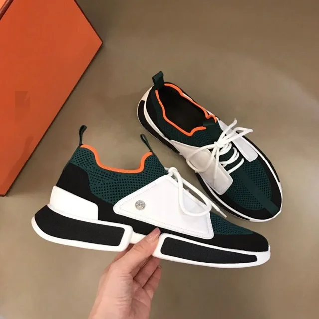 Unbranded Sneakers Knit Lace-Up Panel product detail image 1
