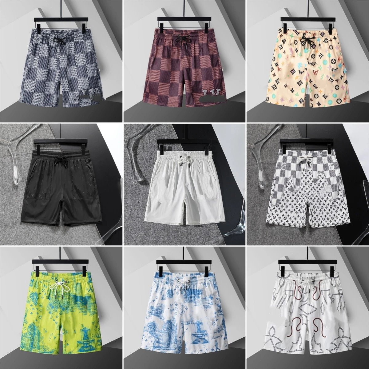Quick-drying beach pants with inner mesh swimming shorts new summer style