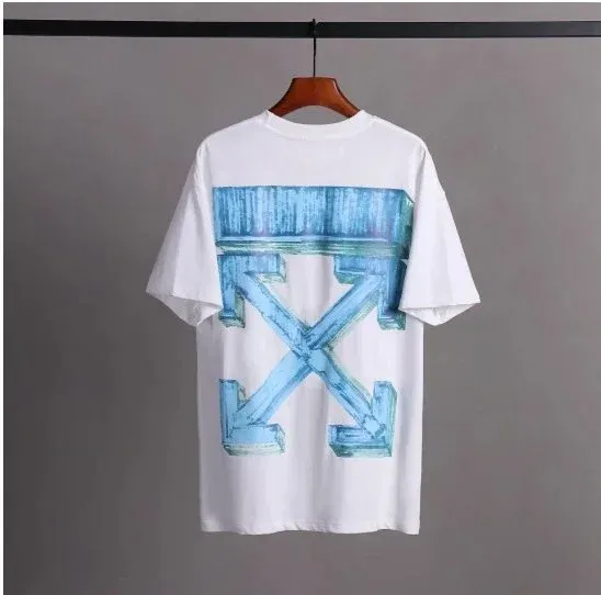Off-White Arrow Print Blue Wash T-Shirt - 1